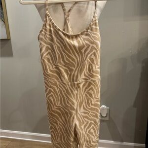 Old Navy Beige Zebra Print Activewear
